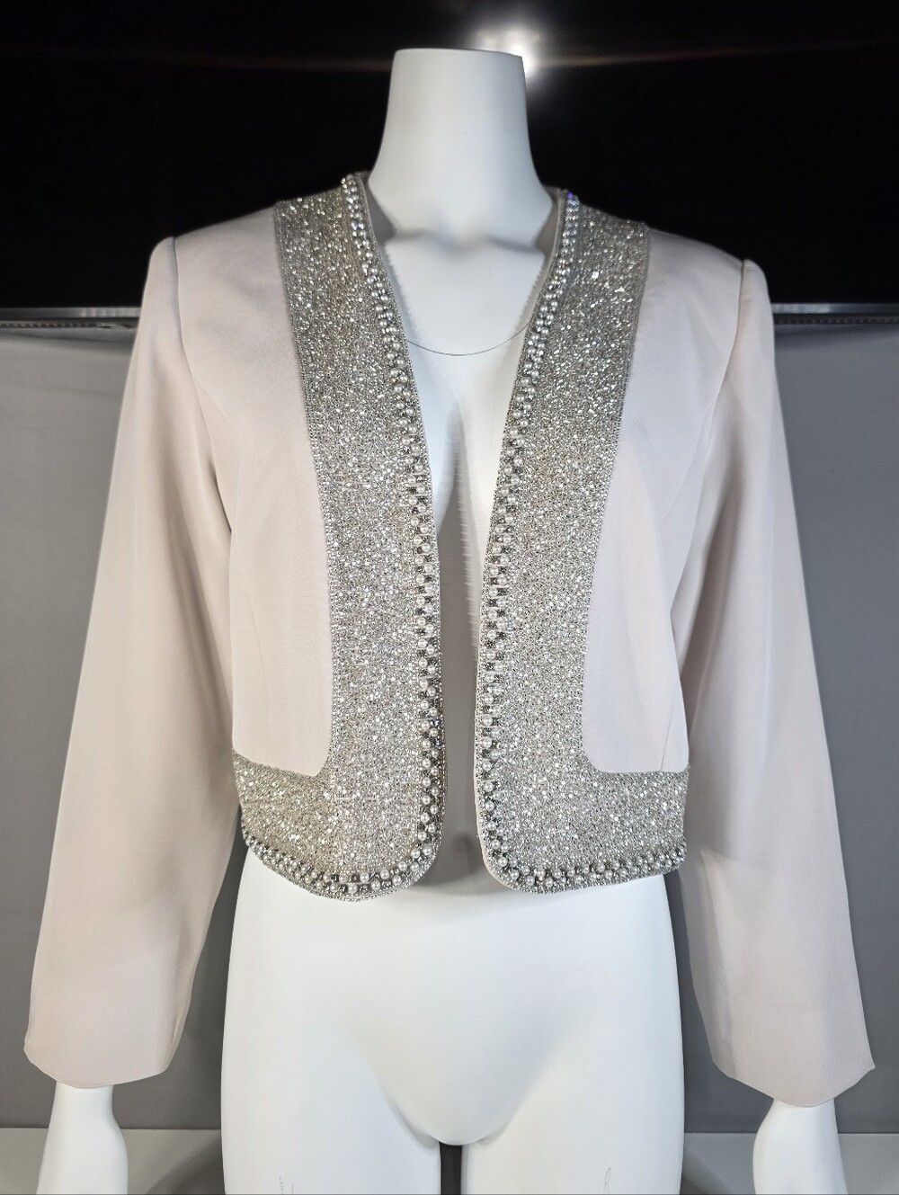 Montage Collection by Mon Cheri bolero jacket Size 14P (Petite)